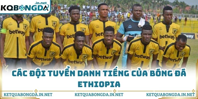 Các đội tuyển danh tiếng của bóng đá Ethiopia